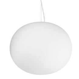 Φωτιστικό Οροφής Κρεμαστό Cotton 297767 E27 D30x223cm White Ideal Lux