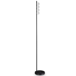 Φωτιστικό Δαπέδου Ping Pong 313313 22x22x155cm Led 1000lm 12W 3000K Black Ideal Lux