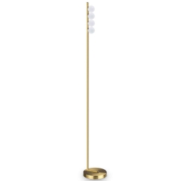 Φωτιστικό Δαπέδου Ping Pong 328324 22x22x155cm Led 1000lm 12W 3000K Brass Ideal Lux