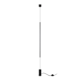 Φωτιστικό Δαπέδου Filo 341125 2700K 1500lm 6x70,4cm Black Ideal Lux