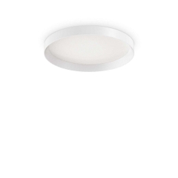 Φωτιστικό Οροφής - Πλαφονιέρα Fly 341149 2700K 1780lm D35x7,8cm White Ideal Lux