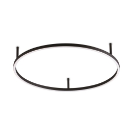 Φωτιστικό Οροφής - Πλαφονιέρα Oracle Slim Round 341880 2700K 2850lm On-Off D50x7cm Black Ideal Lux