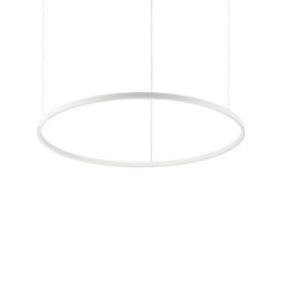 Φωτιστικό Οροφής Κρεμαστό Oracle Slim Round 342115 D090 2700K 5150lm On-Off White Ideal Lux