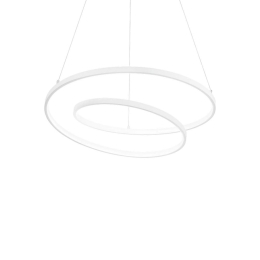 Φωτιστικό Οροφής Κρεμαστό Oz 342344 On-Off 2700K 5000lm D60x30cm White Ideal Lux