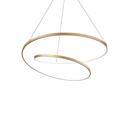 Φωτιστικό Οροφής Κρεμαστό Oz 342368 On-Off 2700K 5000lm D60x30cm Copper Ideal Lux