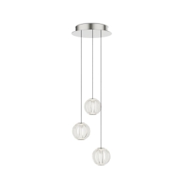 Φωτιστικό Οροφής Κρεμαστό Diamond 343464 3000K 1400lm 25x230cm Clear Ideal Lux