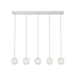 Φωτιστικό Οροφής - Ράγα Diamond 343471 3000K 2350lm 84x11x230cm Clear Ideal Lux