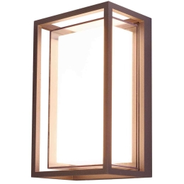 Φωτιστικό Τοίχου - Απλίκα Leon LED LEON12C 14,5x10x24cm Led 1200lm 12W Corten Bot Lighting