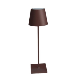 Φωτιστικό Επιτραπέζιο Poldina 230V LL0395R3 14,1x14,1x50,5cm 1xE27 8W IP40 Corten Zafferano