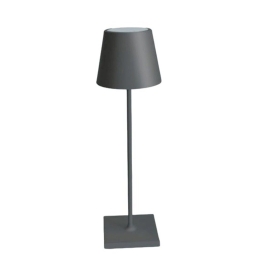 Φωτιστικό Επιτραπέζιο Poldina 230V LL0395N3 14,1x14,1x50,5cm 1xE27 8W IP40 Dark Grey Zafferano