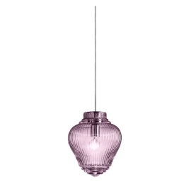 Φωτιστικό Οροφής Clyde LCL0105 23x150cm 1xE27 70W IP20 Amethyst Zafferano