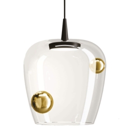Φωτιστικό Οροφής Bilia LBA4023 27x333cm Led Triac 8W IP40 2700K Black-Gold Zafferano