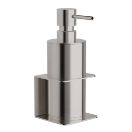 Δοχείο Κρεμοσάπουνου Επιτοίχιο 81-011 7,5x7x19cm Matte Inox Pam&Co Ορείχαλκος