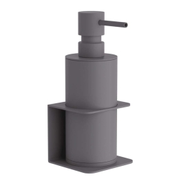 Δοχείο Κρεμοσάπουνου Επιτοίχιο 81-163 7,5x7x19cm Matte Concrete Grey Pam&Co Ορείχαλκος