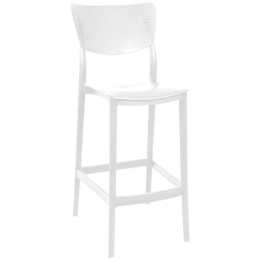 Σκαμπό Μπαρ Bellini 824-225-030 44x53x112cm White