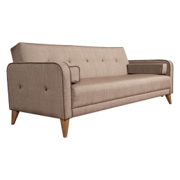 Καναπές-Κρεβάτι Jericho 828-121-113 200x83x80cm Beige-Brown Ύφασμα