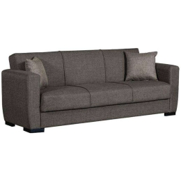 Καναπές Τριθέσιος New Dolce 828-122-132 222x85x85cm Dark Grey
