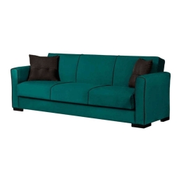 Καναπές - Κρεβάτι Τριθέσιος New Emily 828-122-139 222x85x83cm Petrol