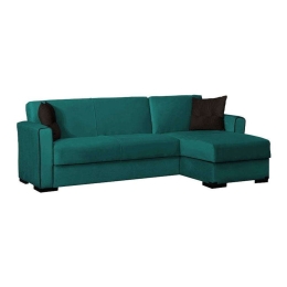 Καναπές Γωνιακός New Emily 828-122-145 240x146x85cm Petrol