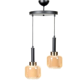 Φωτιστικό Οροφής 835-125-323 25x75cm 2xΕ27 60W Black-Bronze