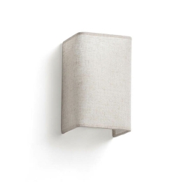 Φωτιστικό Τοίχου - Απλίκα 66400-97 1xE27 12x10x20cm White-Linen Faro Barcelona