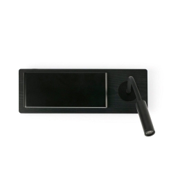 Φωτιστικό Τοίχου Mood 20063 Με Reader 2W, 3000K, 67Lm Black Faro Barcelona