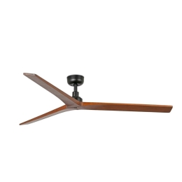 Ανεμιστήρας Οροφής Klim L 34276 D150cm Black-Dark Walnut Faro Barcelona