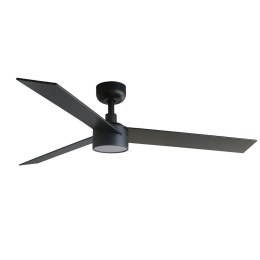 Ανεμιστήρας Οροφής Rudder L 34298-1TW D132cm LED 20W CCT DIM Black-Walnut Faro Barcelona
