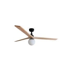 Ανεμιστήρας Οροφής Klim L 34282-11L D150cm 1xE27 Black-Oak Faro Barcelona