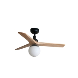Ανεμιστήρας Οροφής Klim S 34284-11L D92,5cm 1xE27 Black-Oak Faro Barcelona