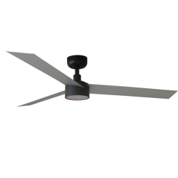 Ανεμιστήρας Οροφής Cruiser L 34286-1TW 20W LED CCT DIM 806lm D132cm Black-Aluminium Faro Barcelona