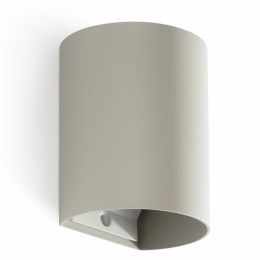 Φωτιστικό Τοίχου Sole Round Smooth 40524 1xGU10 8x10cm Grey Faro Barcelona