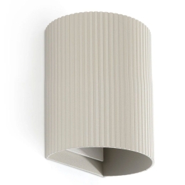 Φωτιστικό Τοίχου Sole Round Striped 40528 1xGU10 8x10cm Grey Faro Barcelona