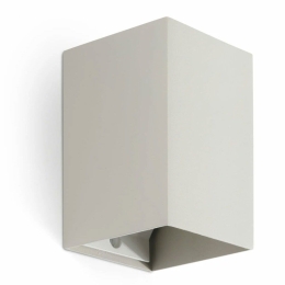 Φωτιστικό Τοίχου Lune Square Smooth 40532 1xGU10 8x10cm Grey Faro Barcelona