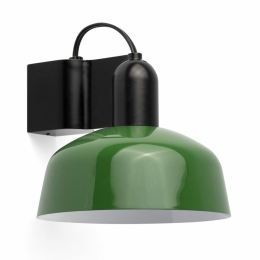 Φωτιστικό Τοίχου Tatawin Metal 1xE27 20335-144 14x15,5cm Black-Green Faro Barcelona
