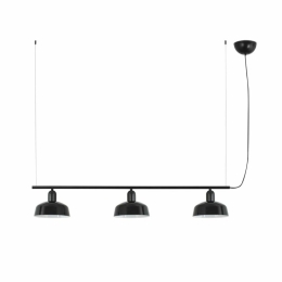Φωτιστικό Οροφής - Ράγα Tatawin Metal S 20338-141 3xE27 210x100cm Black Faro Barcelona