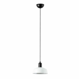 Φωτιστικό Οροφής Κρεμαστό Tatawin Metal S 20339-140 1xE27 18,4x200cm Black-White Faro Barcelona