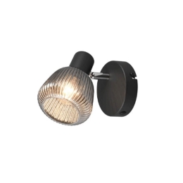 Φωτιστικό Τοίχου - Απλίκα Tarifa 862800132 17x13x10cm 1xE14 10W Chrome-Black Trio Lighting