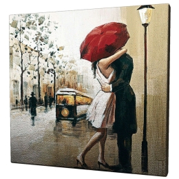 Πίνακας Καμβάς 257MJS1310 45x45cm Multi Wallity Τετράγωνοι Ξύλο, Καμβάς
