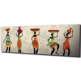 Πίνακας Καμβάς 762SYM1244 80x30cm Multi Wallity Οριζόντιοι Ξύλο, Καμβάς