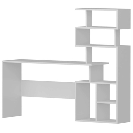 Γραφείο Με Βιβλιοθήκη Next 788DEC3805 130x40x135cm White