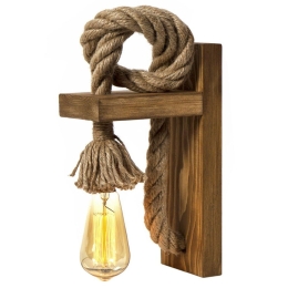 Φωτιστικό Τοίχου - Απλίκα 812LST1414 18x10x30cm E27 40W Brown Opviq