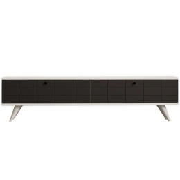 Έπιπλο Τηλεόρασης Alberi 835PUQ3001 160x25x35cm Anthracite-White
