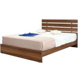 Κρεβάτι Fuga (Για Στρώμα 140x190cm) 801CMY5405 145x195x100cm Walnut Ημίδιπλο