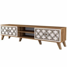 Έπιπλο Τηλεόρασης Class 845HCT3005 180x35x44cm Walnut-White