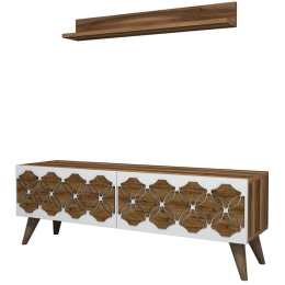 Σύνθεση Τηλεόρασης Nisan 845HCT3043 120x31,8x40cm Walnut