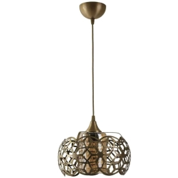 Φωτιστικό Οροφής Nevra 846STL1613 23x80cm 1xE27 60W Gold Opviq