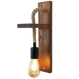Φωτιστικό Τοίχου - Απλίκα Ahsap 806ALD1466 17x9x40cm E27 40W Walnut Opviq