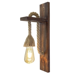 Φωτιστικό Τοίχου - Απλίκα Ahsap 806ALD1468 45x19x7cm E27 40W Walnut Opviq