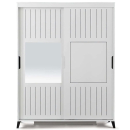 Ντουλάπα Δίφυλλη Pasific Home Fuga 801CMY3415 140x60x216cm White Δίφυλλη